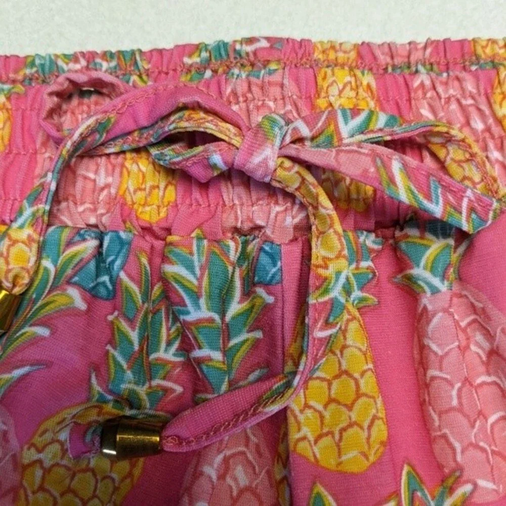 Simply Southern soft elastic waistband drawstring pineapple shorts - S/M
